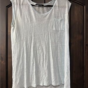 Acrobat Light Blue Sleeveless Relaxed Tank Top